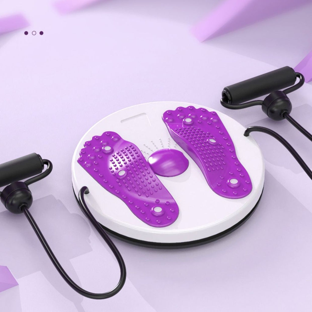 قرص للتدوير الخاص بالمنزل، مع حبل سحب، مناسب لتدريب الجسم، ممارسة البطن