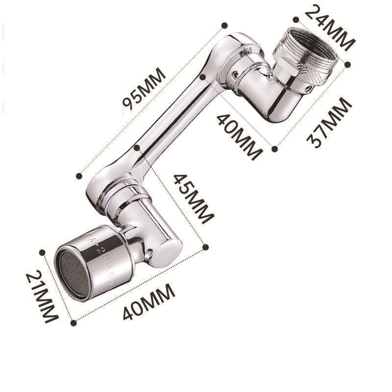 وصلة تمديد حنفية تتوافق مع معظم الحنفيات بذراع متحرك قابل للدوران بزاوية كبيرة 1080 درجة، مصفاة حنفية دوارة لحنفيات المطبخ والحمام