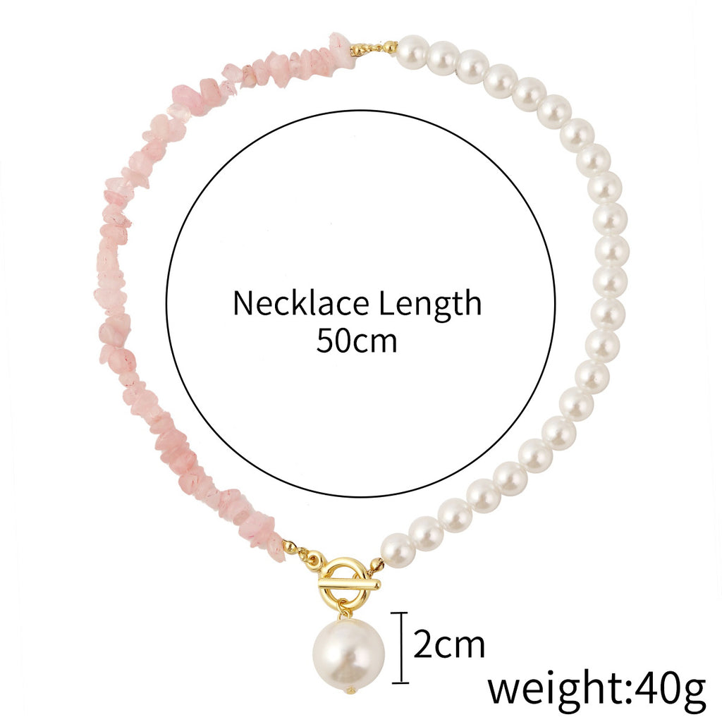 سلسلة من الخرز الكريستالي واللؤلؤ، قلادات صيفية كلاسيكية بوهو للنساء والفتيات العصريات