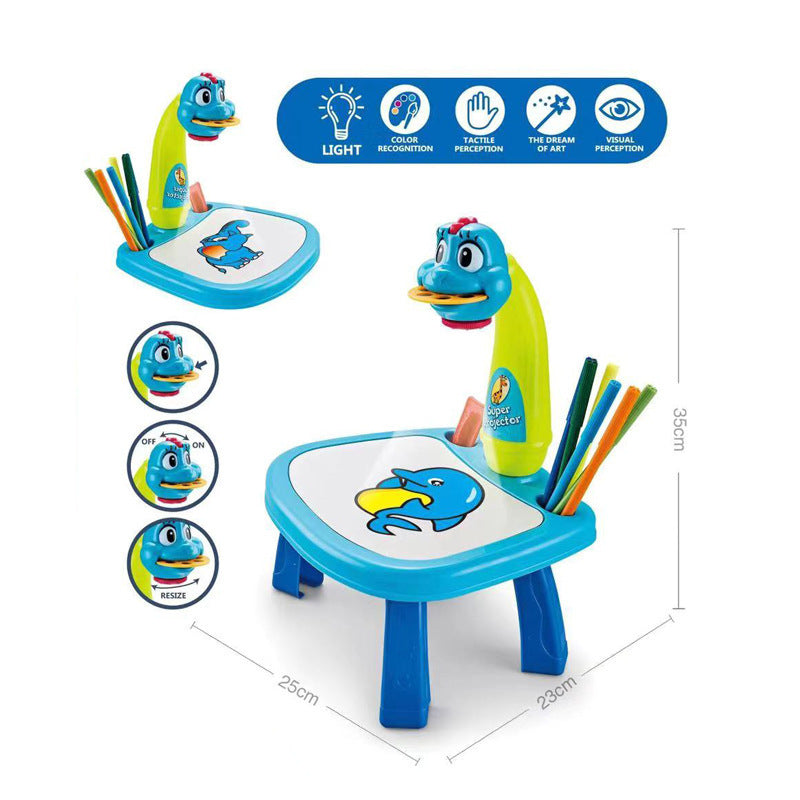 جهاز عرض LED للأطفال مع أقلام للرسم وأنماط