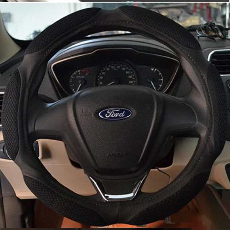 غطاء عجلة قيادة السيارة قابل للتهوية وممتص للعرق