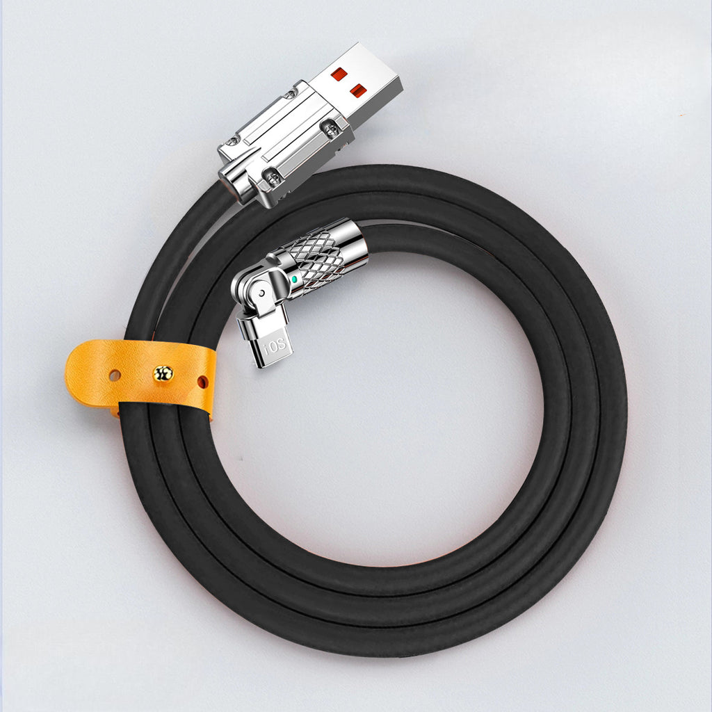 كابل شحن سريع  iOS دوار 180 درجة للهواتف المحمولة