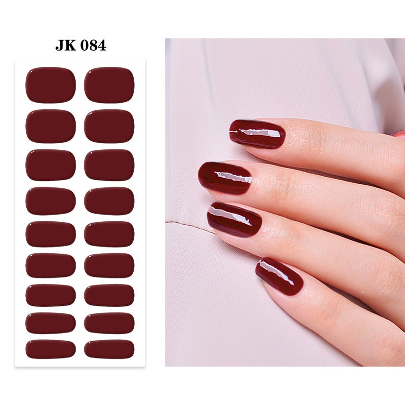 شرائط أظافر جل شبه معالجة بألوان مختلفة، لفائف جل للأظافر، سهلة التطبيق والإزالة لمانيكير بجودة الصالون، تعمل مع أي مصابيح أظافر