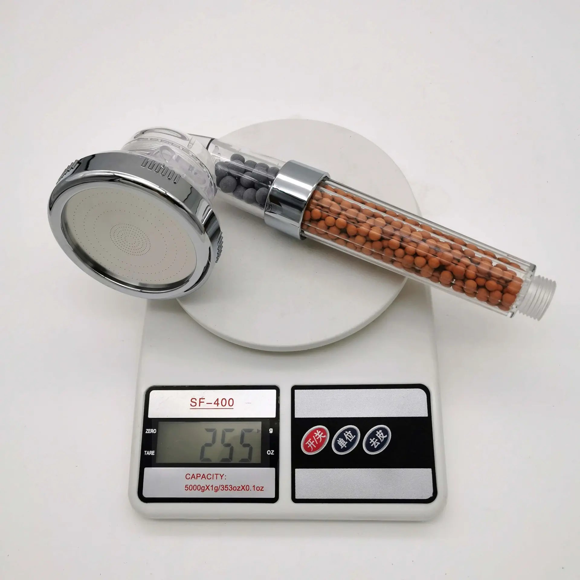 رأس دش موفر للمياه بثلاثة إعدادات مع فلتر