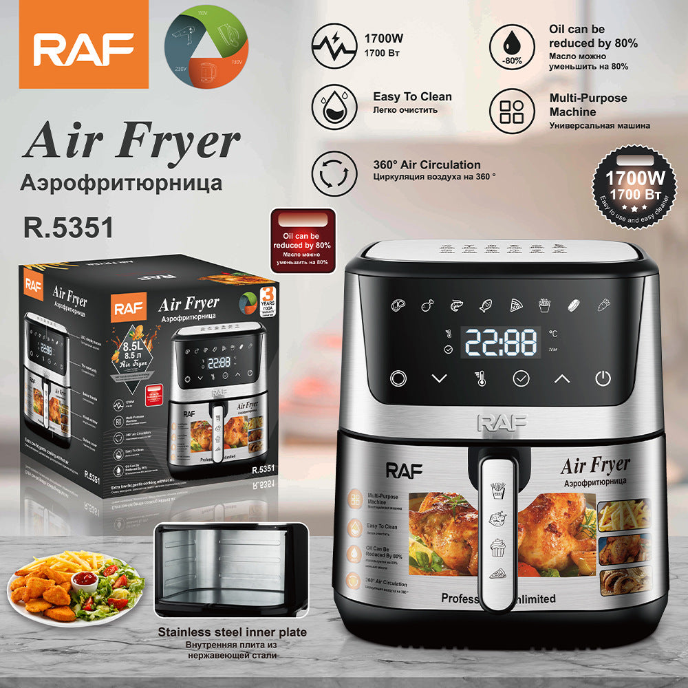 قلاية هوائية صحية ديجيتال من شركة RAF (5351) سعة 8.5 لتر 1700 وات