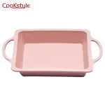 قالب سيليكون مربع من Cookstyle من السيليكون عالى الجودة آمن صحيا 100%   صوانى للعجين والخبز والشوكولاته