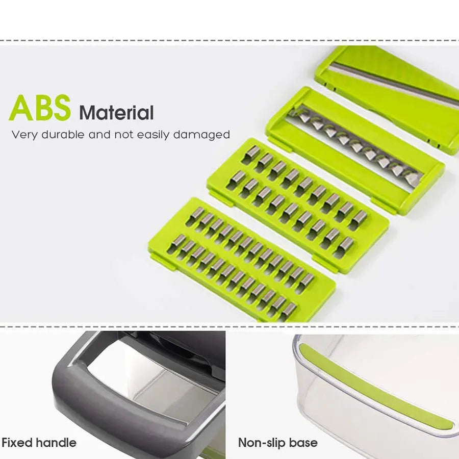 قطاعة خضروات متعددة الوظائف 12 في 1