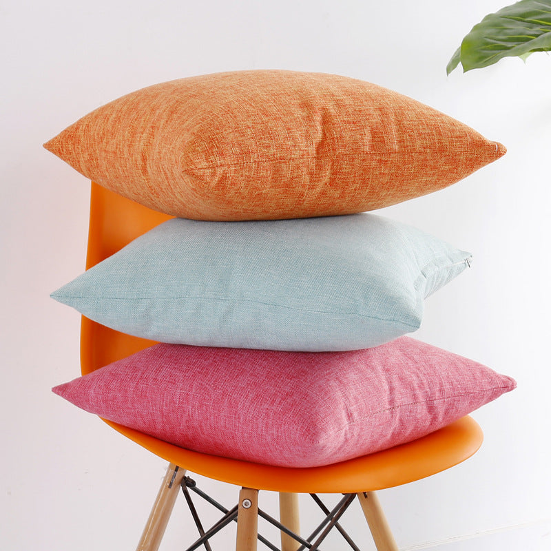 وسادة أريكة من الكتان بتصميم عصري بسيط