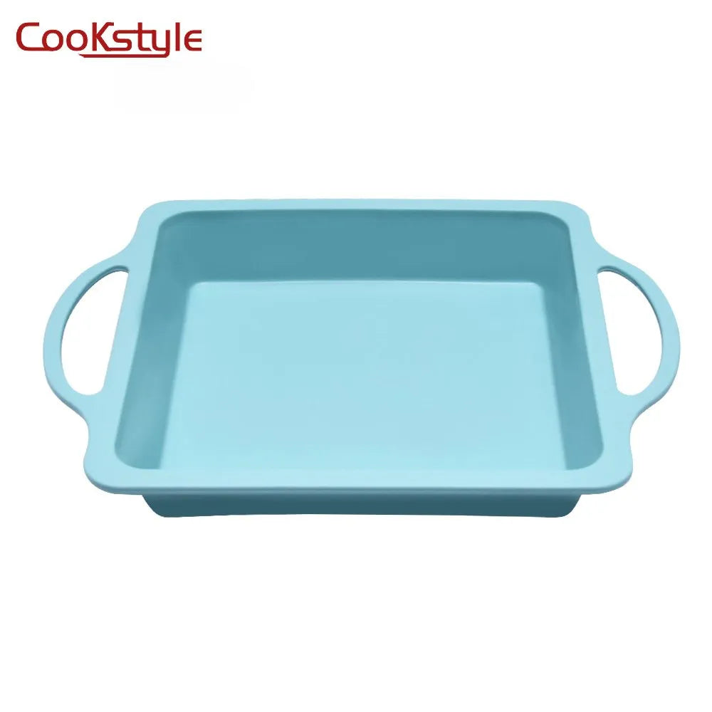 قالب سيليكون مربع من Cookstyle من السيليكون عالى الجودة آمن صحيا 100%   صوانى للعجين والخبز والشوكولاته