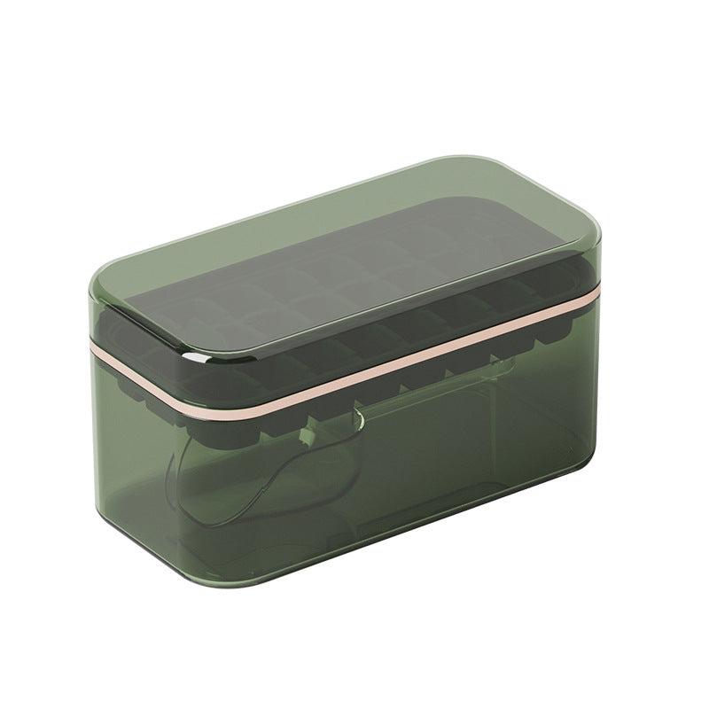 قالب مكعبات الثلج مع غطاء ووعاء ومغرفة - 24 تجويفًا من قوالب مكعبات الثلج المصنوعة من السيليكون الآمن غذائيًا