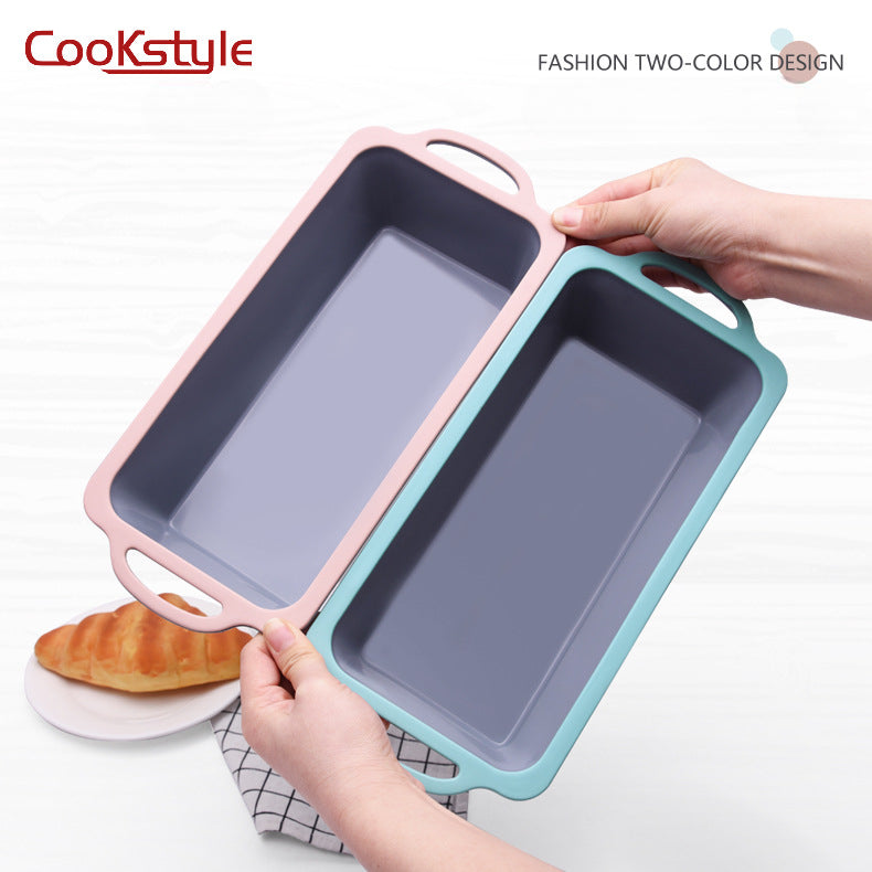 قالب كيك مستطيل من cook style من السيليكون ثلاثي الأبعاد للعجين والخبز والشوكولاته