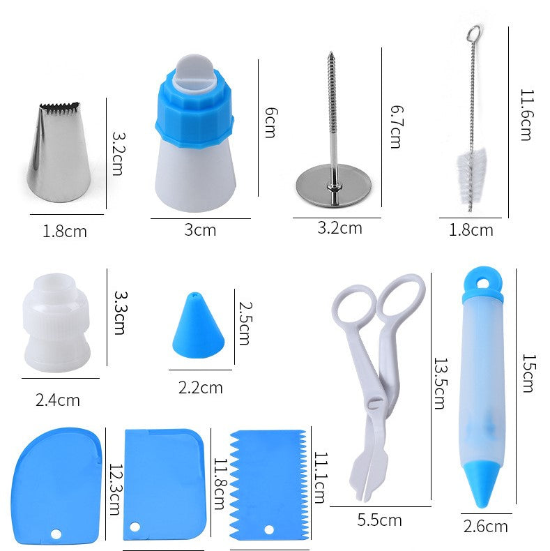 طقم مستلزمات تزيين الكيك مكون من 70 قطعة
