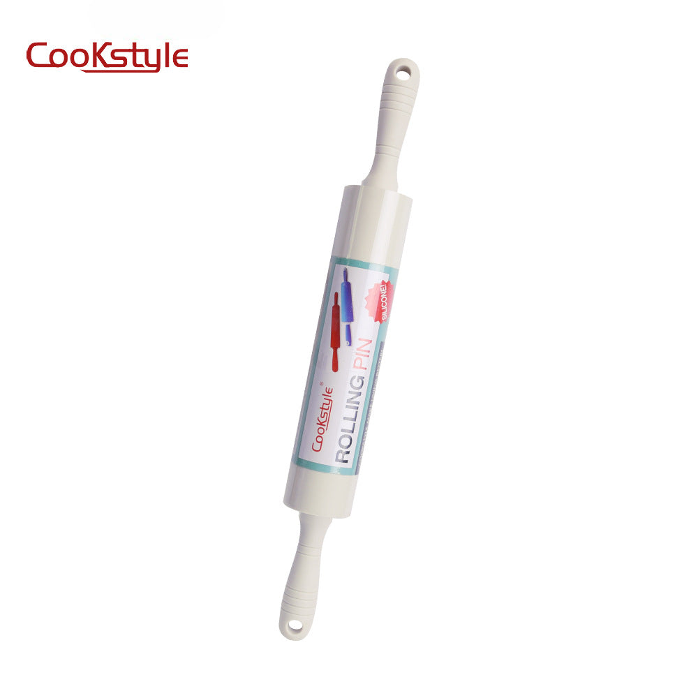 نشابه سيليكون من cook style  بمقبض خشب زان عالى الجودة