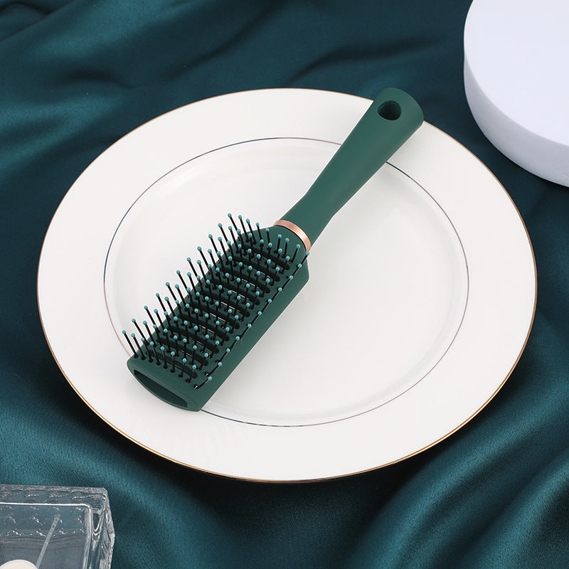 فرشاة شعر، فرشاة تدليك للشعر مع دبابيس نايلون لفك تشابك الشعر