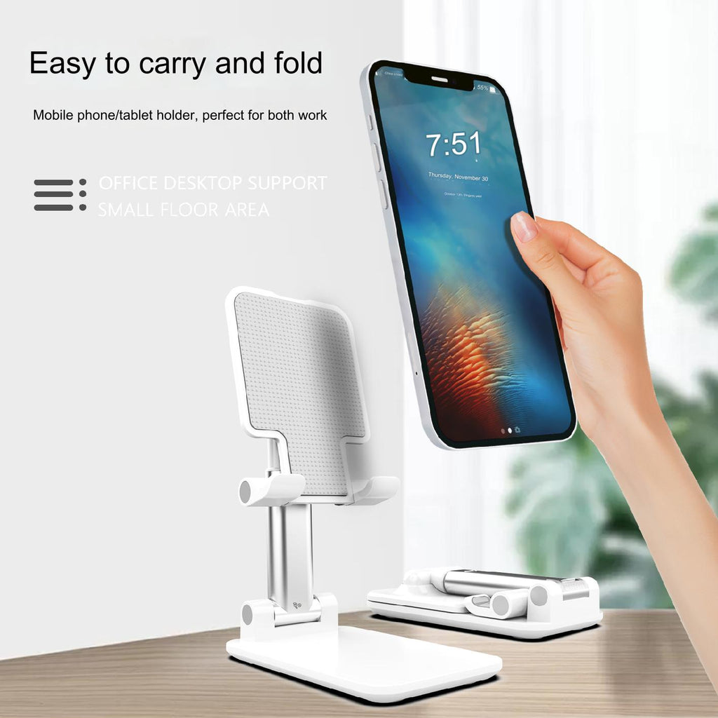 حامل موبايل، حامل مكتبي، قابل للتعديل، سهل الإستخدام لإي موبايل وتابلت، سهل الحمل في إي مكان، حامل جوال المكتب، معدن