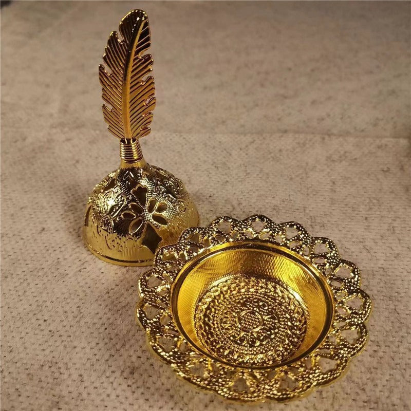 مبخرة بنمط ريشة على الطراز العربي الفاخر