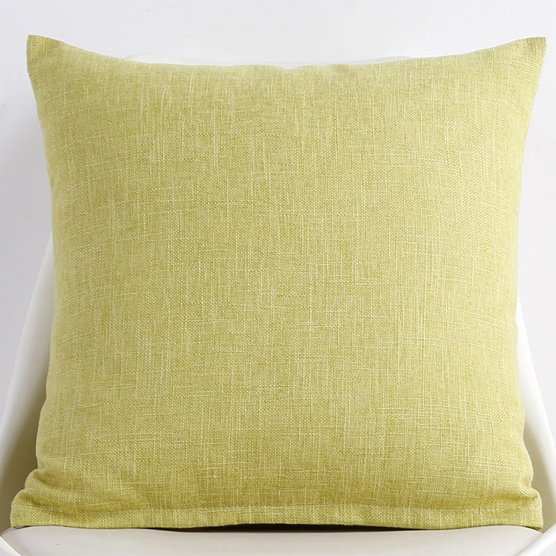 وسادة أريكة من الكتان بتصميم عصري بسيط