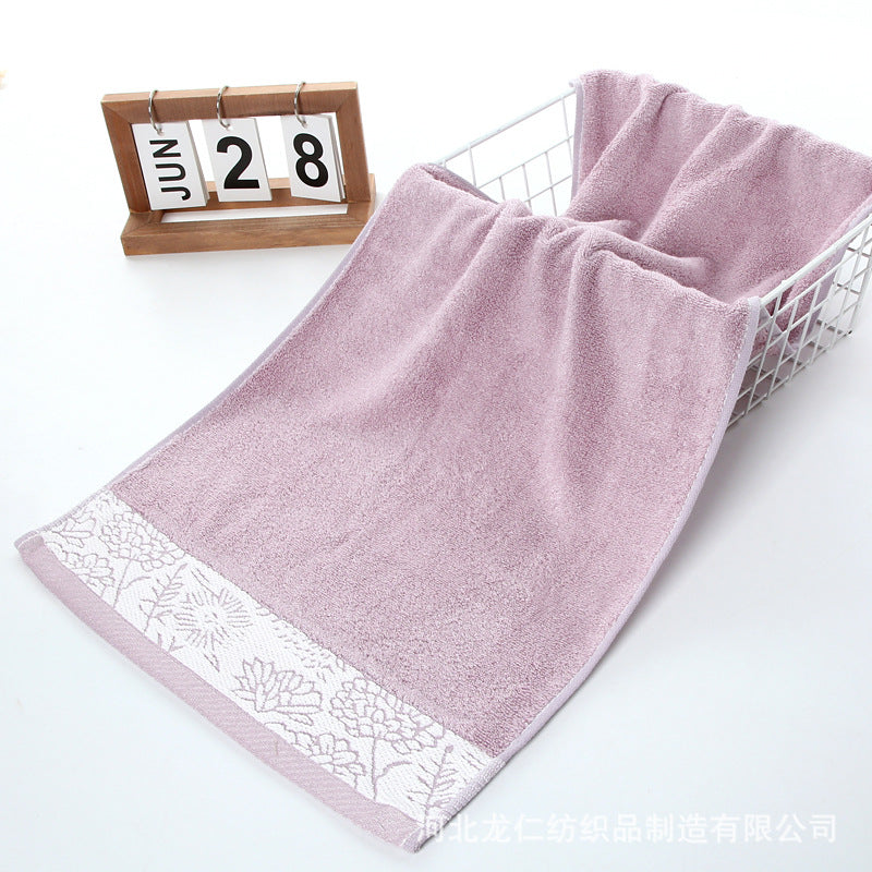 فوطة قطن، ألوان مختلفة شكل منقوش، ناعمة الملمس، عالية الجودة، مقاس 74 سم × 34 سم