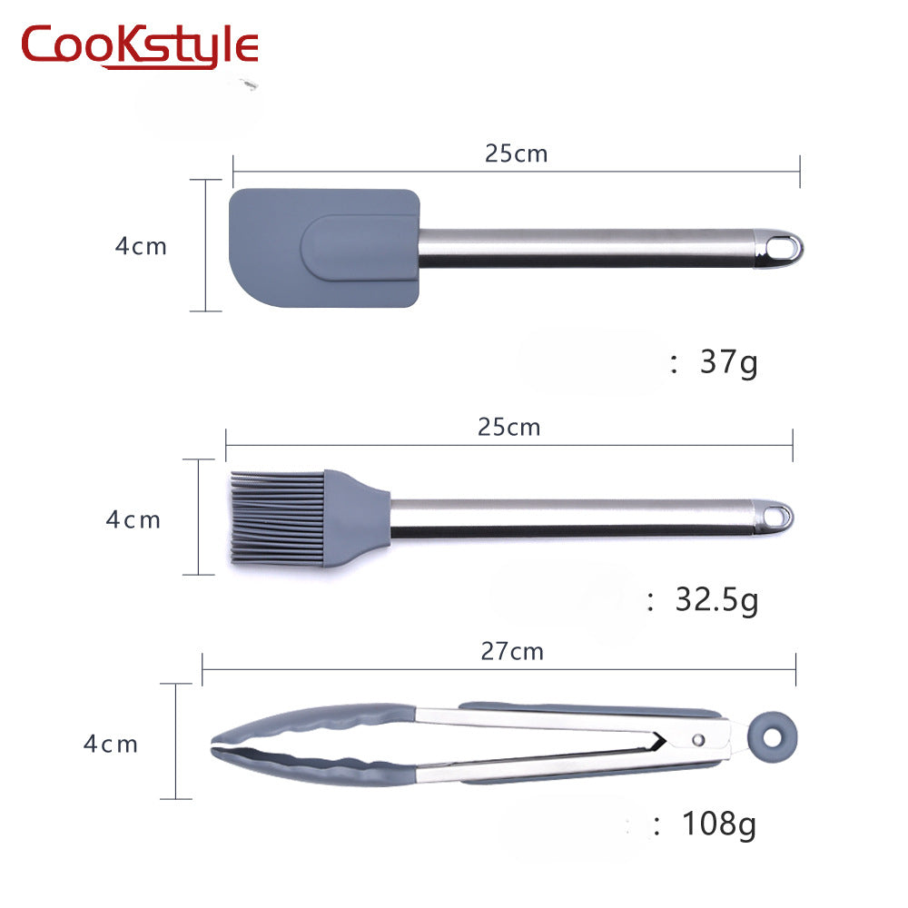 مجموعة من صوانى الكيك 8 قطع من السيليكون الآمن من Cook style، مقاومة للحرارة، مجموعة أدوات الخبز والبيتزا والتشيز كيك والكب كيك والفطيرة