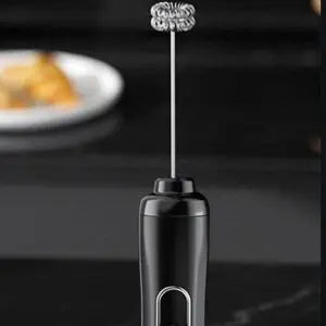 جهاز خفق الحليب الكهربائي مع حامل يدوي من مادة الفولاذ المقاوم للصدأ