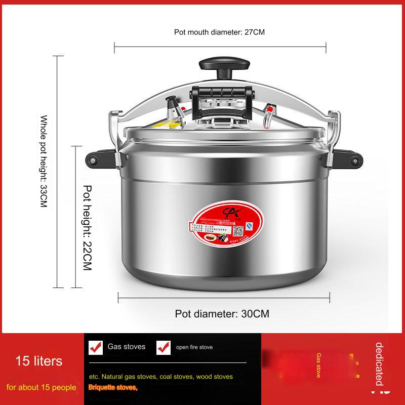 حلة ضغط ، تصميم آمن ومتين، فضي، بأحجام مختلفة