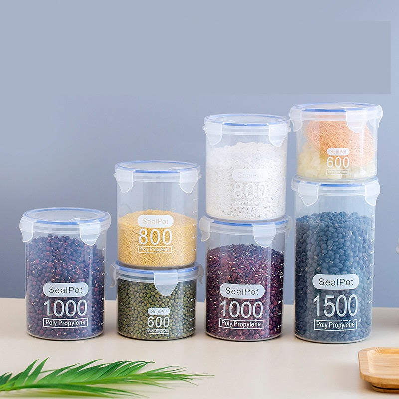 طقم علب تخزين طعام محكم الإغلاق مكون من 4 قطع