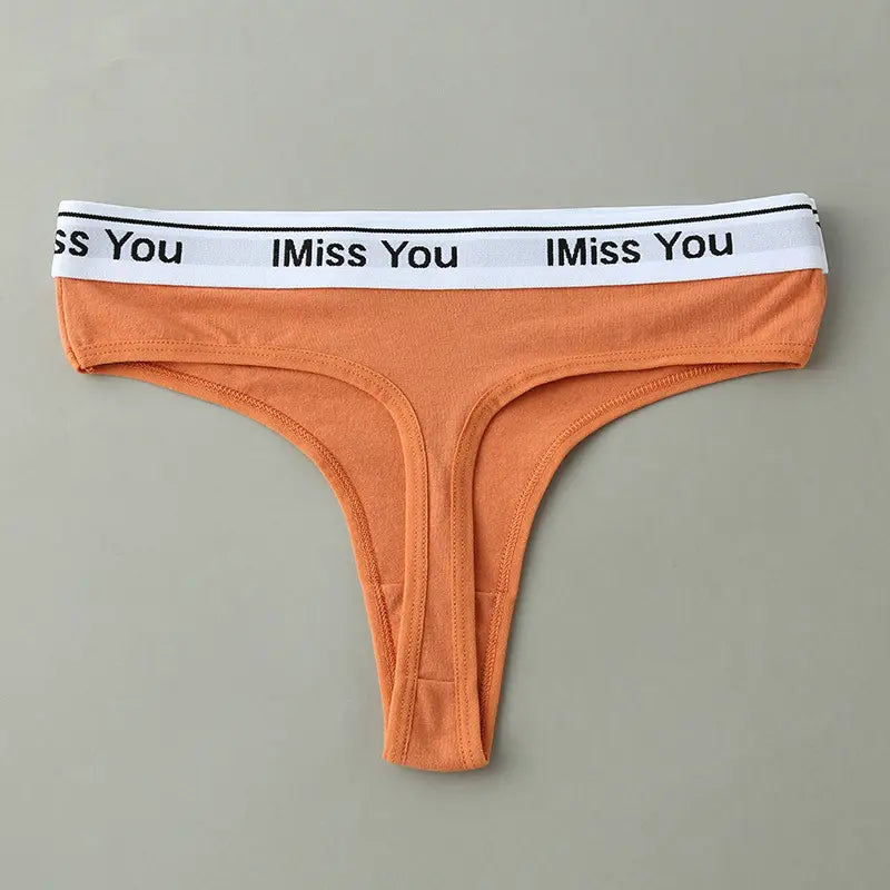 ملابس داخلية نسائية مثيرة من القطن بخصر منخفض