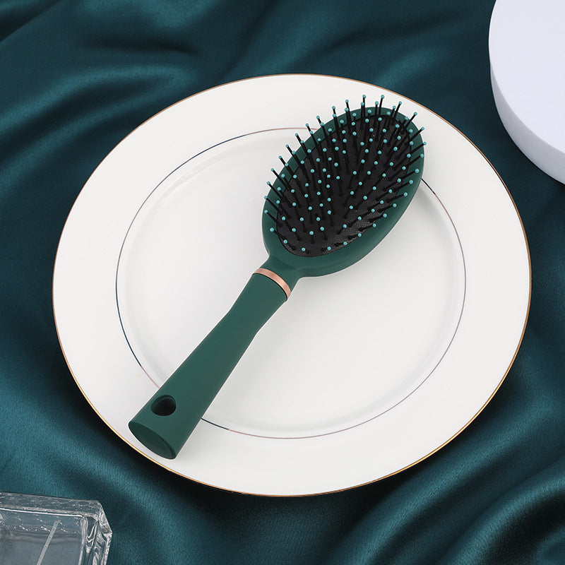 فرشاة شعر، فرشاة تدليك للشعر مع دبابيس نايلون لفك تشابك الشعر