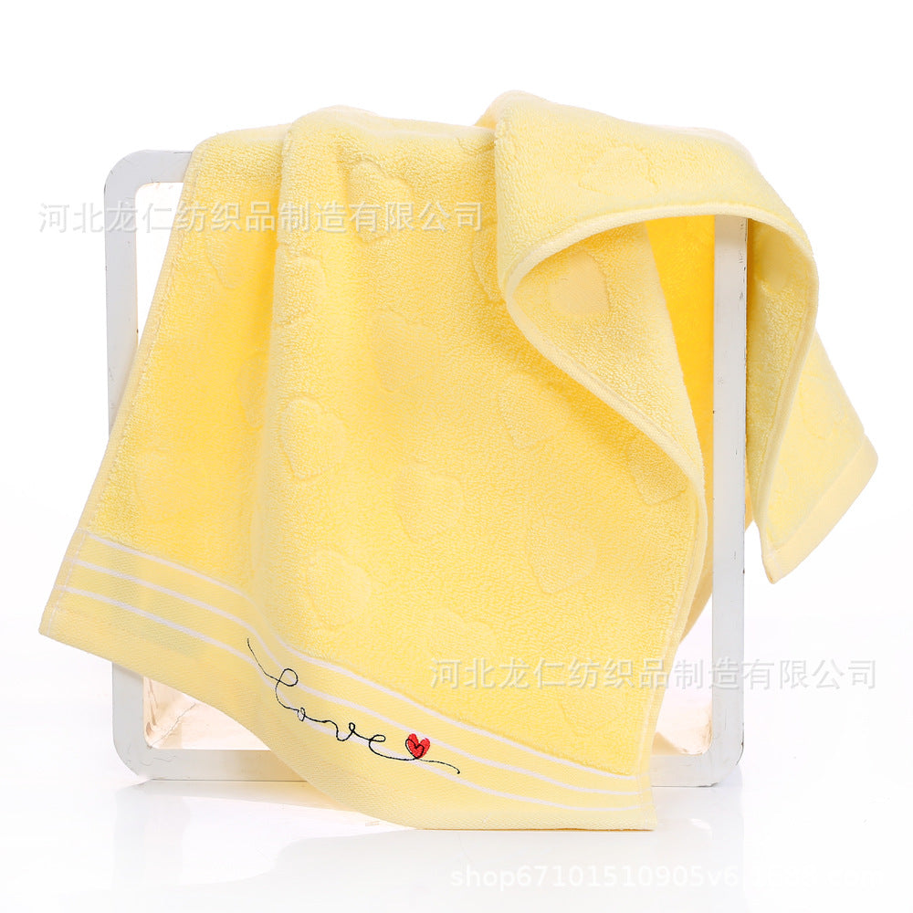 فوط قطن، ألوان مختلفة، شكل قلب، مقاس 74 سم × 34 سم