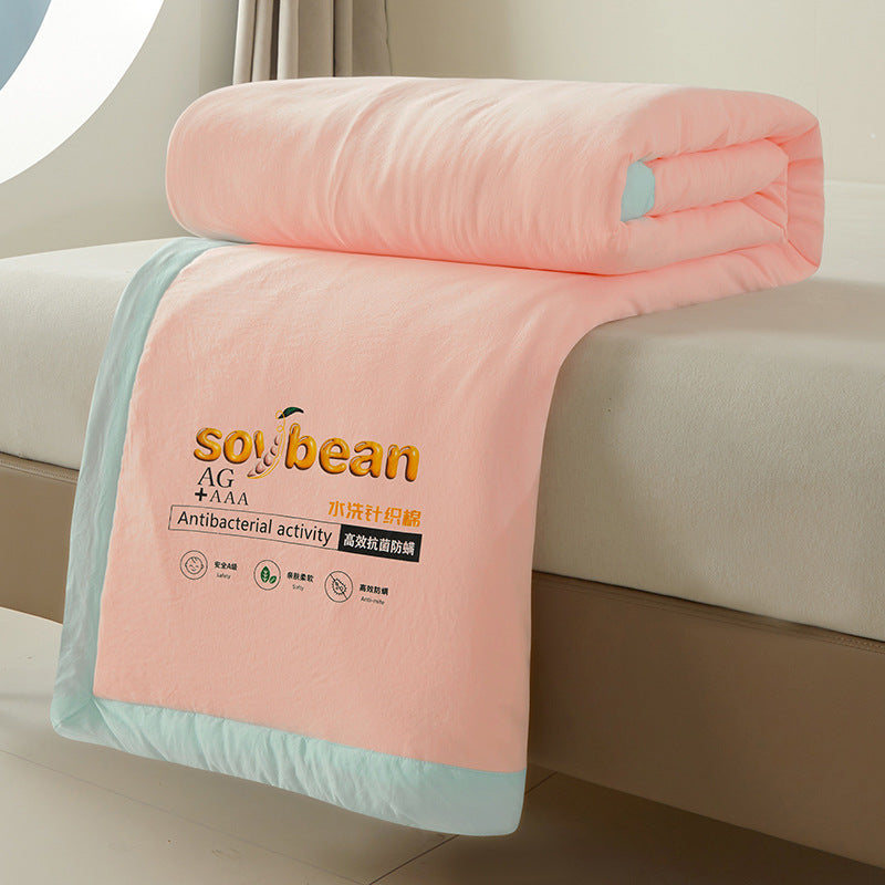 لحاف صيفي من القطن فائق النعومة، لحاف صيفي ناعم على البشرة، فائق الجودة ،وجيد التهوية ( 200 × 230 سم)