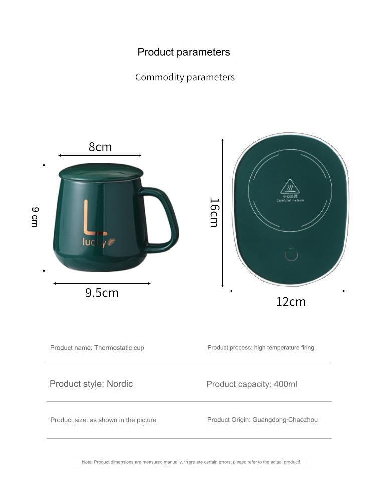 طقم تسخين كوب قهوة بدرجة حرارة ثابتة للقهوة والكاكاو والشاي والماء والحليب للاستخدام المنزلي والمكتب USB