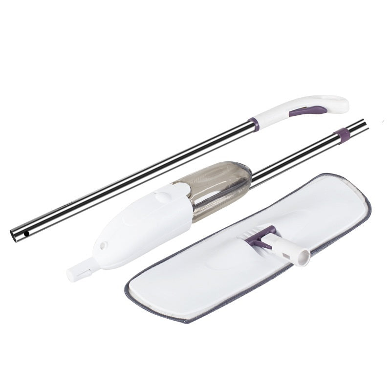 مساحة موب مايكروفايبر و ستانلس ستيل مع بخاخ مياه مدمج لتنظيف الأرضيات مع فوط تنظيف قابلة للإزالة والغسل