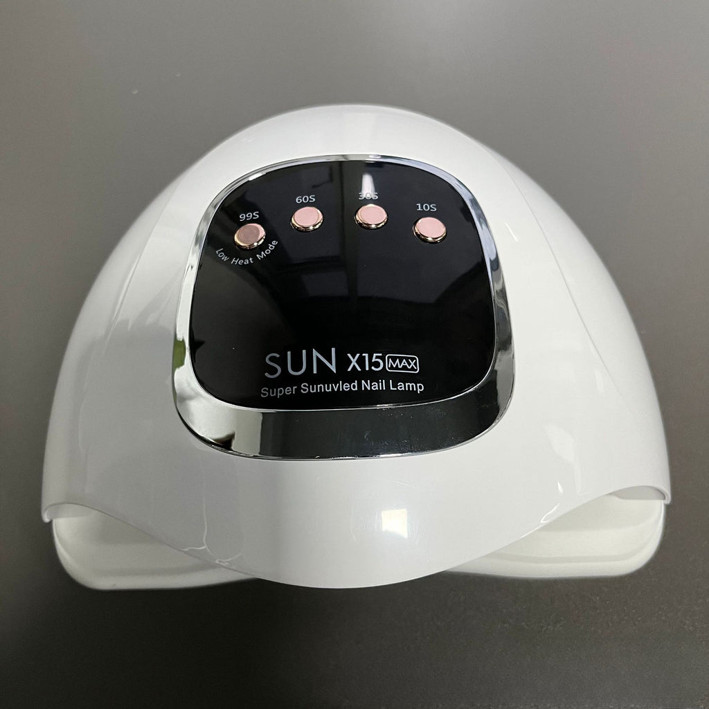 جهاز مجفف لطلاء الأظافر Sun X15 Max عالي الطاقة 66 LEDS سريع المعالجة ومجفف إستشعار تلقائي ومصباح UV LED لتجفيف طلاء الأظافر الجل