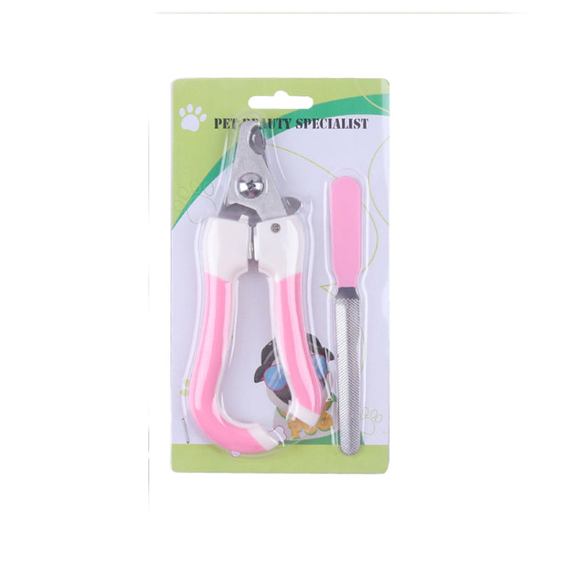 مجموعة قصافة أظافر الكلاب، مع أداة قص ومبرد شفرة حادة مع مفتاح أمان
