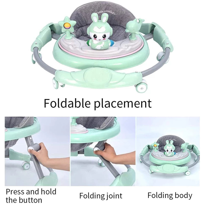 مشاية أطفال قابلة للتعديل مع إضاءة وموسيقى