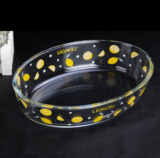 طاجن دائرى الشكل حرارى، متتعدد الإستخدام يدخل الفرن والثلاجة وغسالة الأطباق والميكرويف