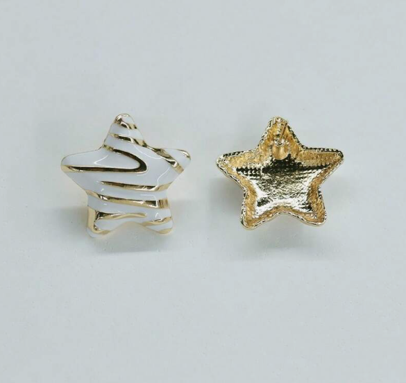 حلق تصميم فريد , شكل نجمة