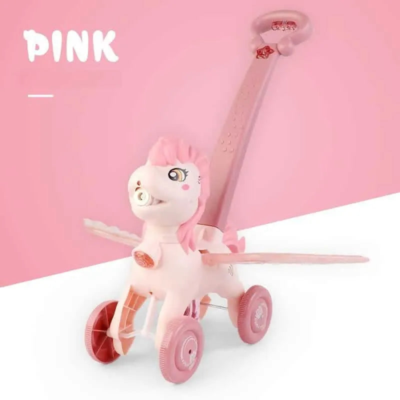 ألعاب أطفال منفاخ الفقاعات الأوتوماتيكي على شكل حصان، آلة منفاخ الفقاعات الأوتوماتيكية