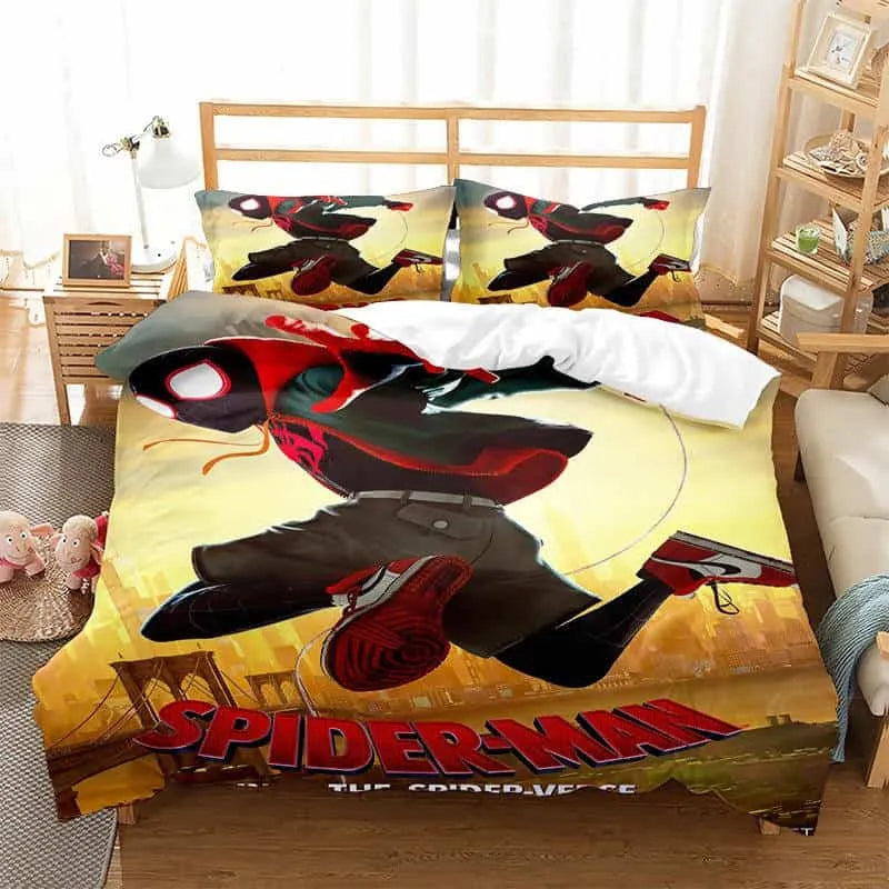 طقم لحاف فردي بشخصية ثلاثية الأبعاد