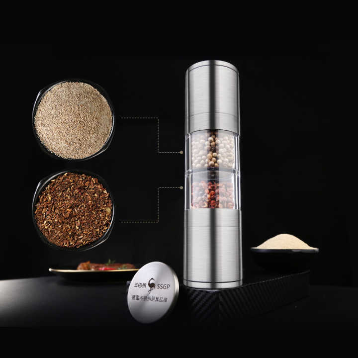 مطحنة توابل 2 في 1 من الفولاذ المقاوم للصدأ من SSGP