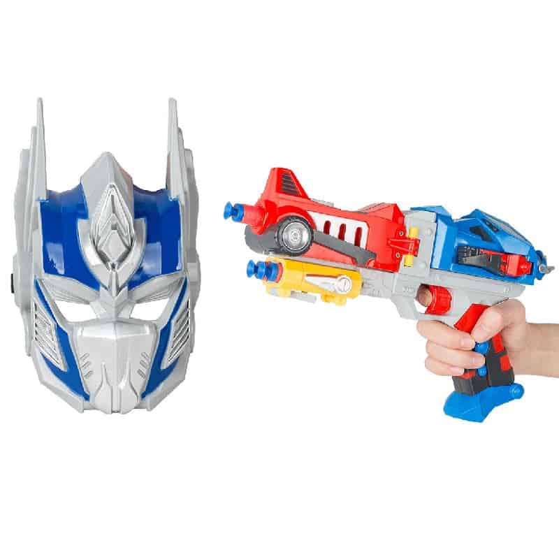 لعب ترانسفورمرز - سلاح رماية من الرغوة مع قناع وجه