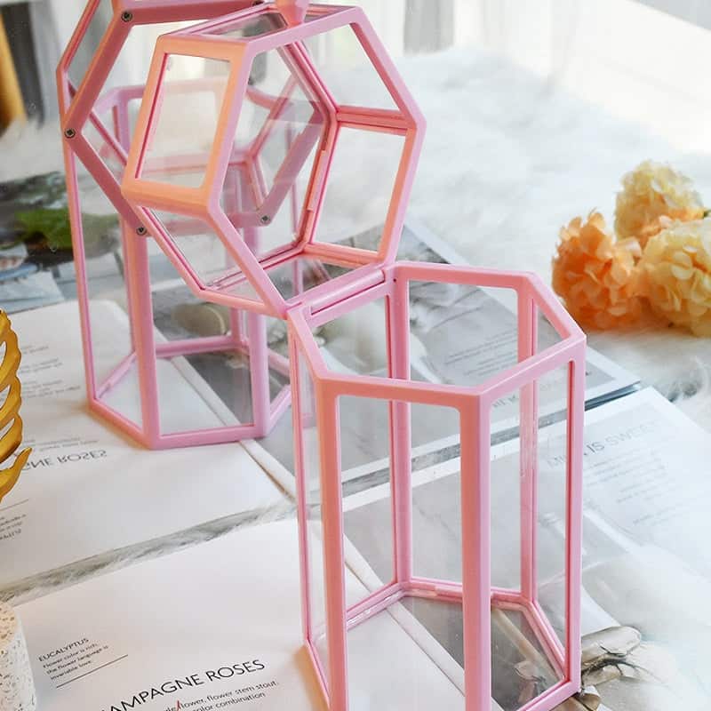 حامل فرشاة المكياج السداسي