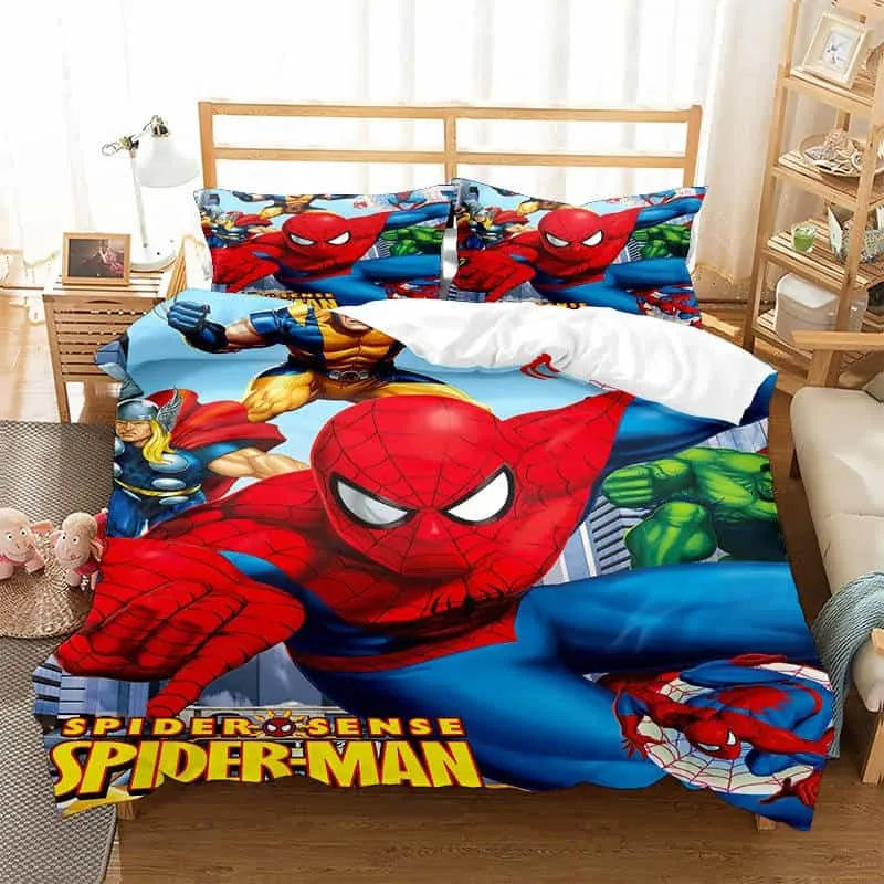 طقم لحاف فردي بشخصية ثلاثية الأبعاد