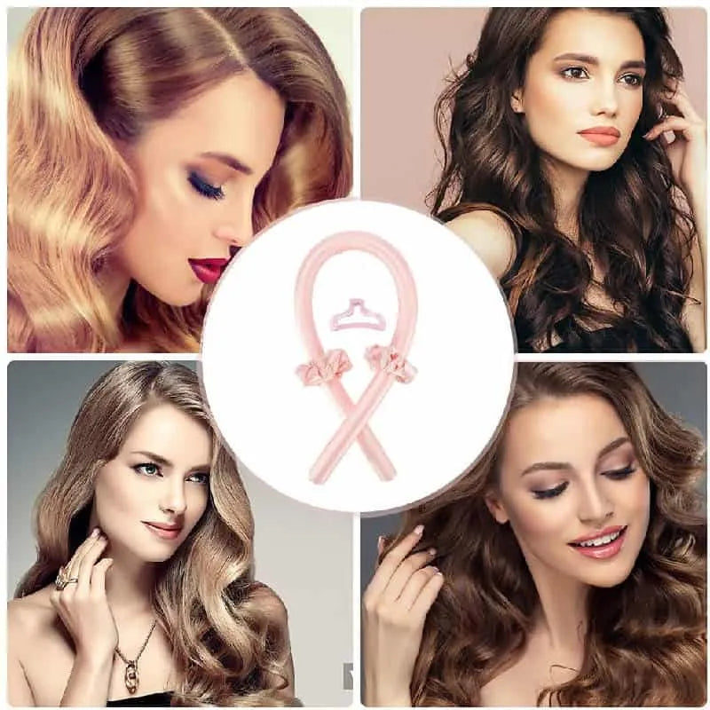 أدوات تصفيف الشعر بدون موجة حرارية للشعر الطويل والمتوسط  تجعل الشعر ناعما ولامعا