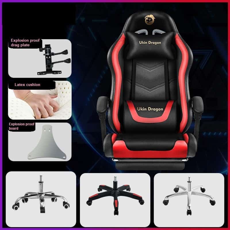 كرسي Games للألعاب مع مسند للقدمين