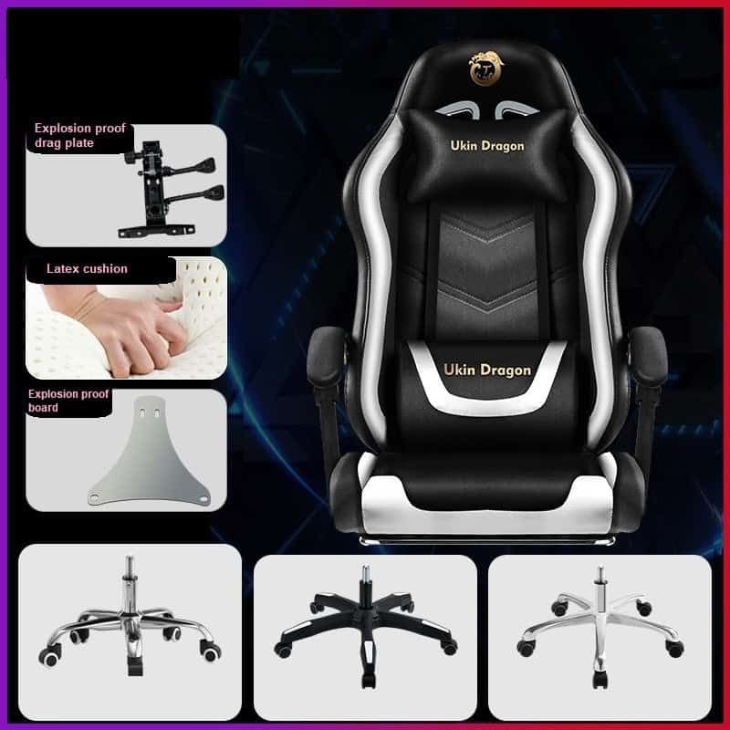 كرسي Games للألعاب مع مسند للقدمين