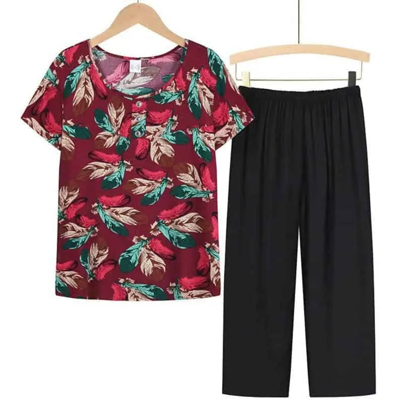 طقم بيجامة من قطعتين